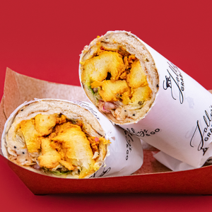 Soya Tikka Wrap